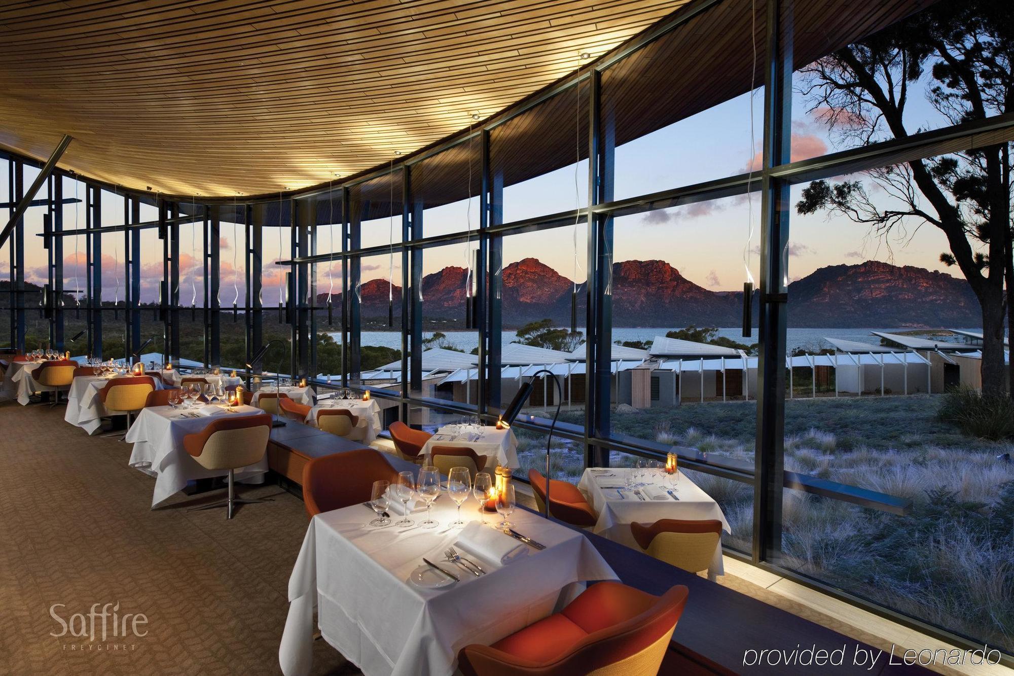 ホテル Saffire - Freycinet コールズ・ベイ レストラン 写真